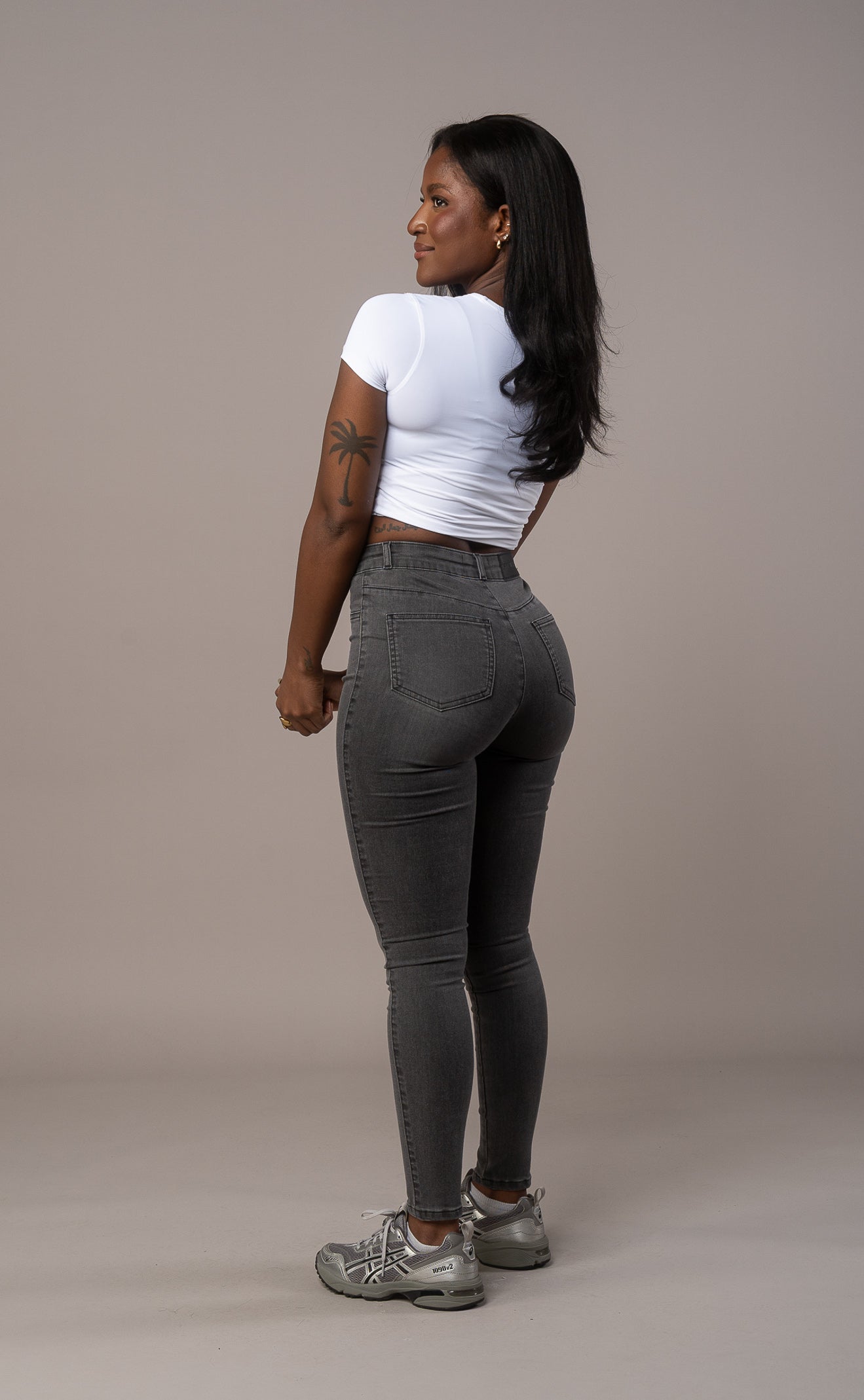 Womens Contour Fitjeans - Grey Contour FITJEANS