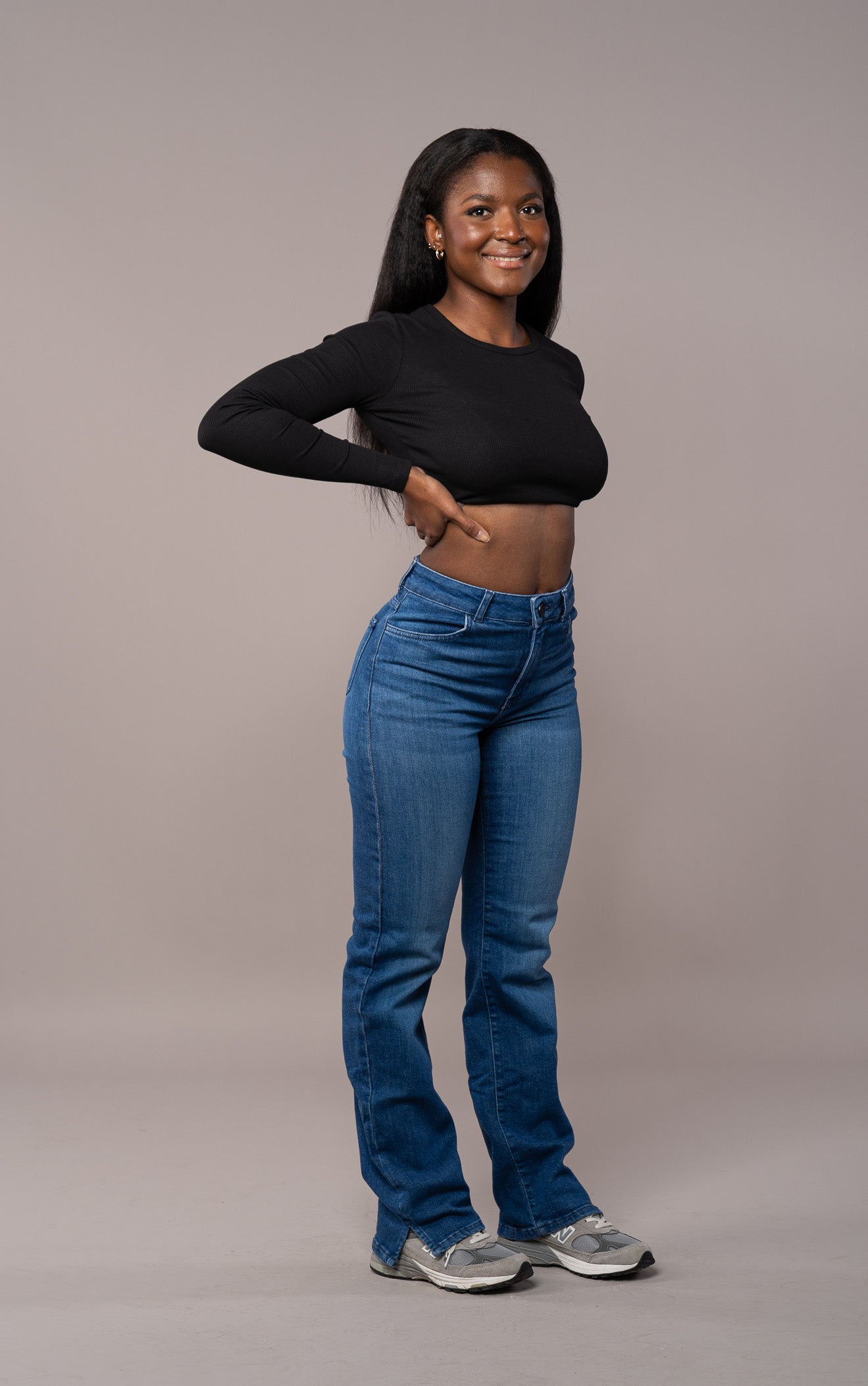 Womens Straight Leg Fitjeans Azure Blue FITJEANS1