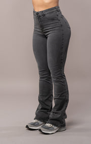 Womens Flared Fitjeans - Grey
