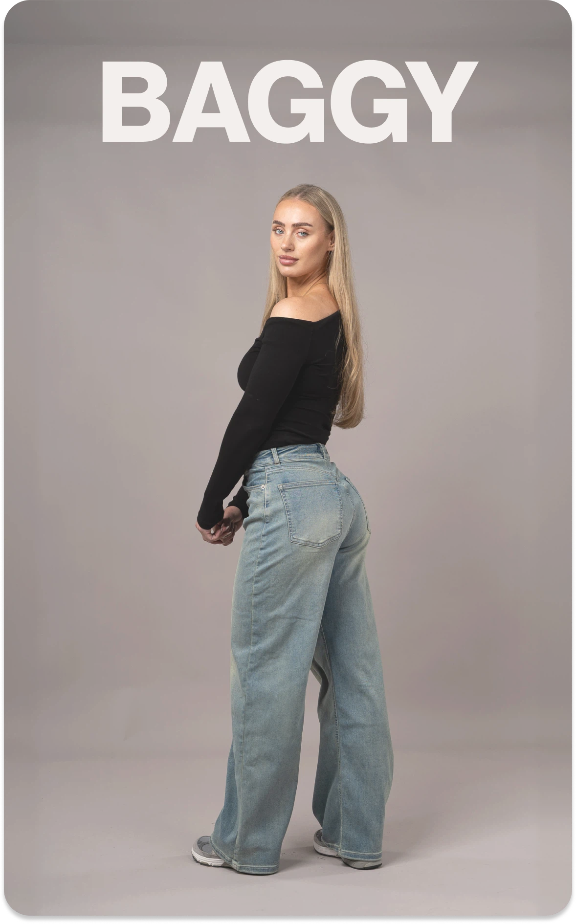 Baggy Jeans Women Banner