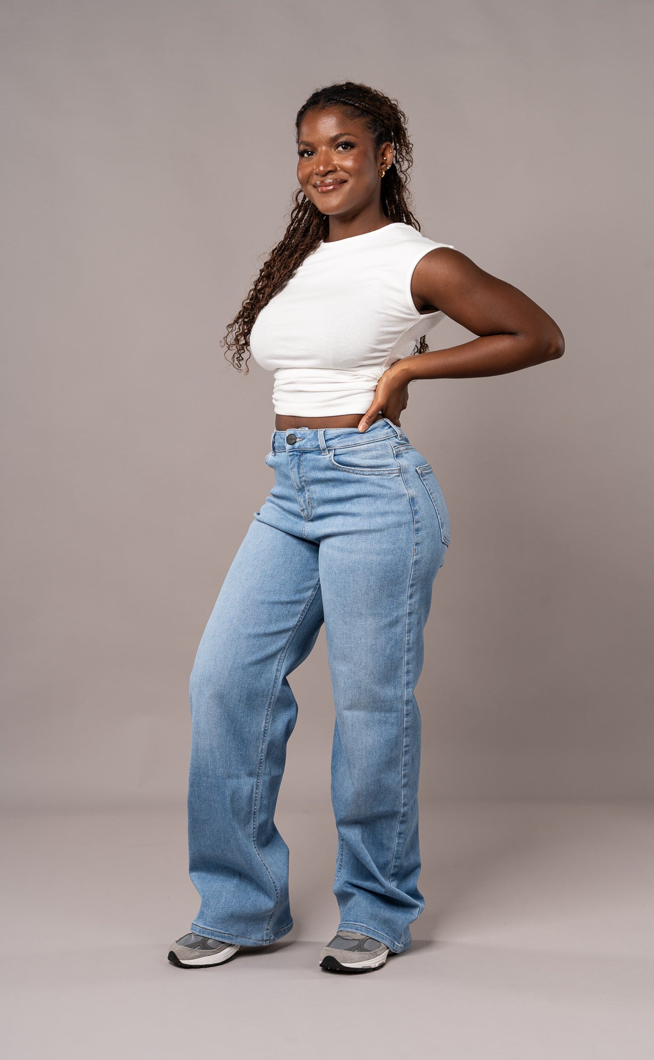 Womens Baggy Fitjeans - Arctic Light Blue Baggy FITJEANS