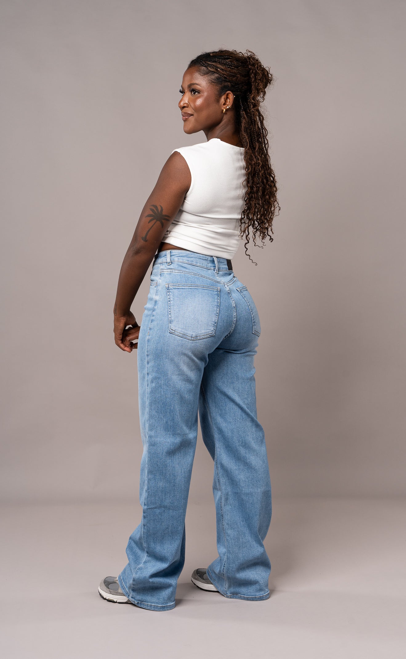 Womens Baggy Fitjeans - Arctic Light Blue Baggy FITJEANS