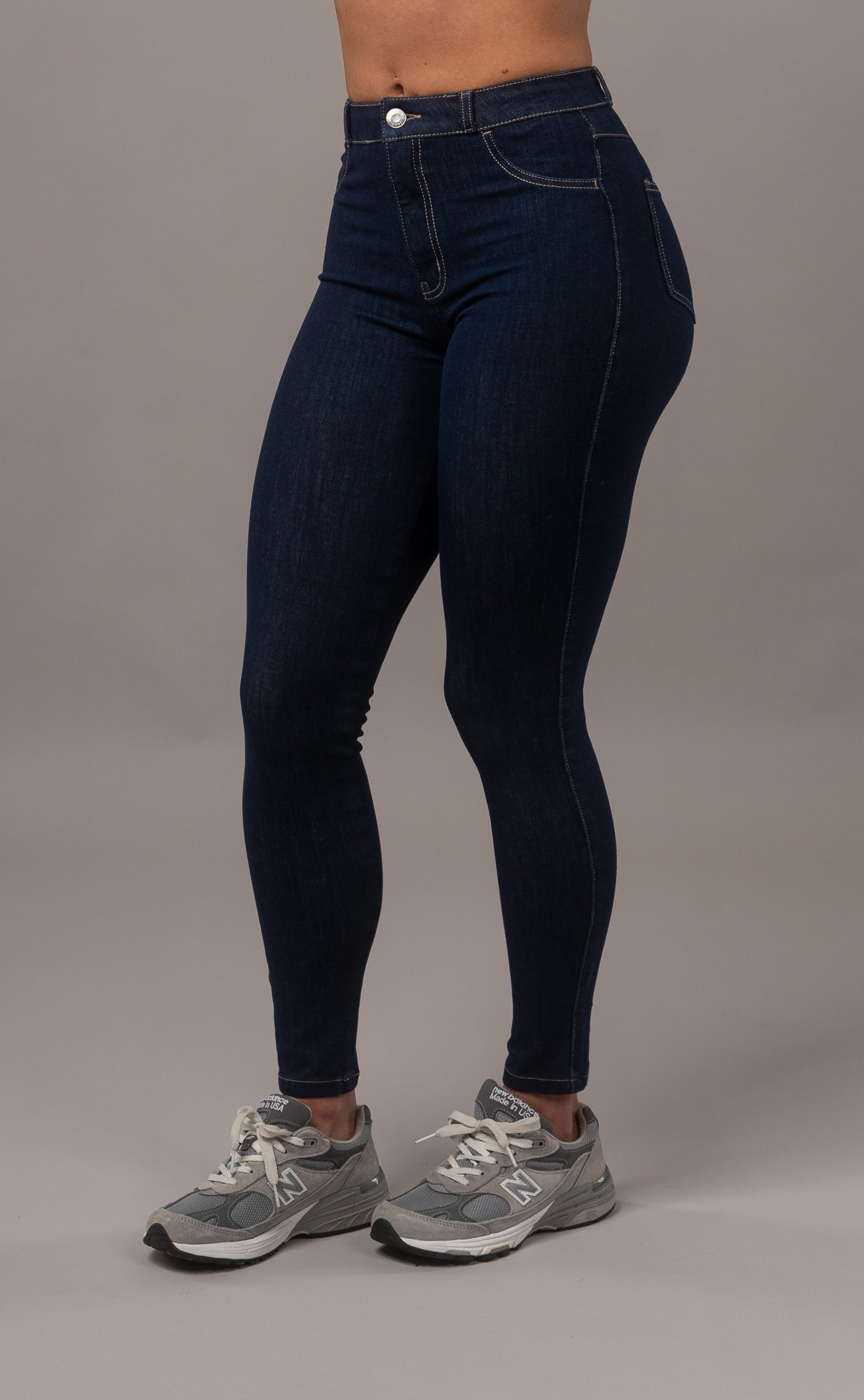 Womens 360 High Waisted Fitjeans - Rinse Blue 360 High Waisted FITJEANS