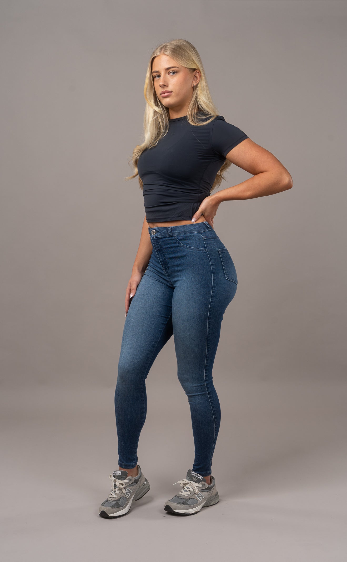 Womens Contour Fitjeans - Space Blue Contour FITJEANS