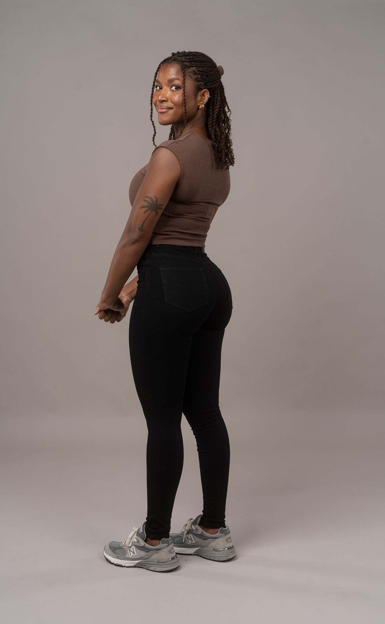 Womens 360 High Waisted Fitjeans - Black 360 High Waisted FITJEANS