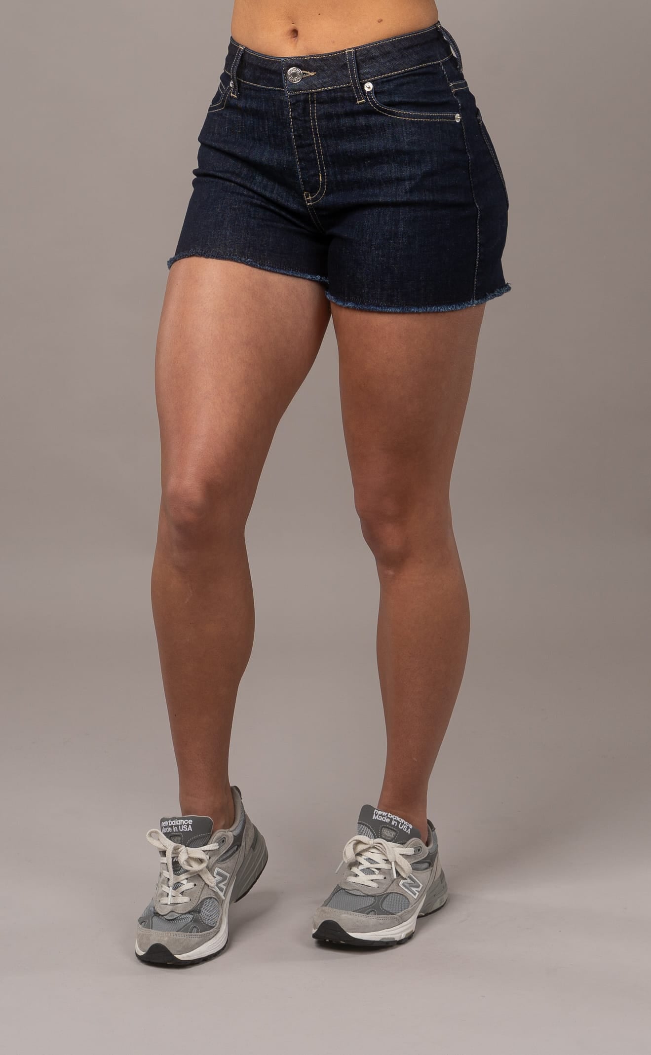 Womens Everyday Denim Shorts - Dark Blue Everyday Shorts FITJEANS