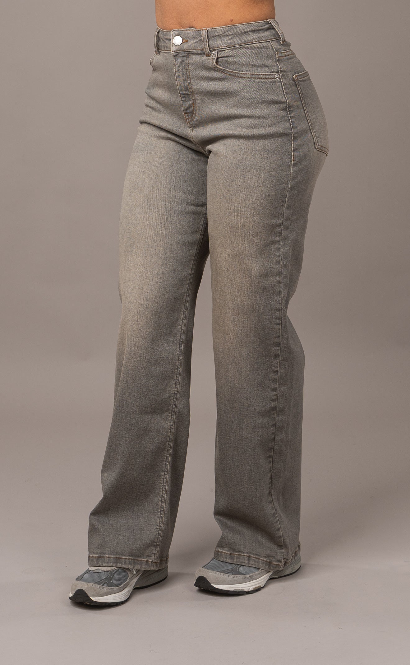Womens Baggy Fitjeans - Warm Grey Baggy FITJEANS