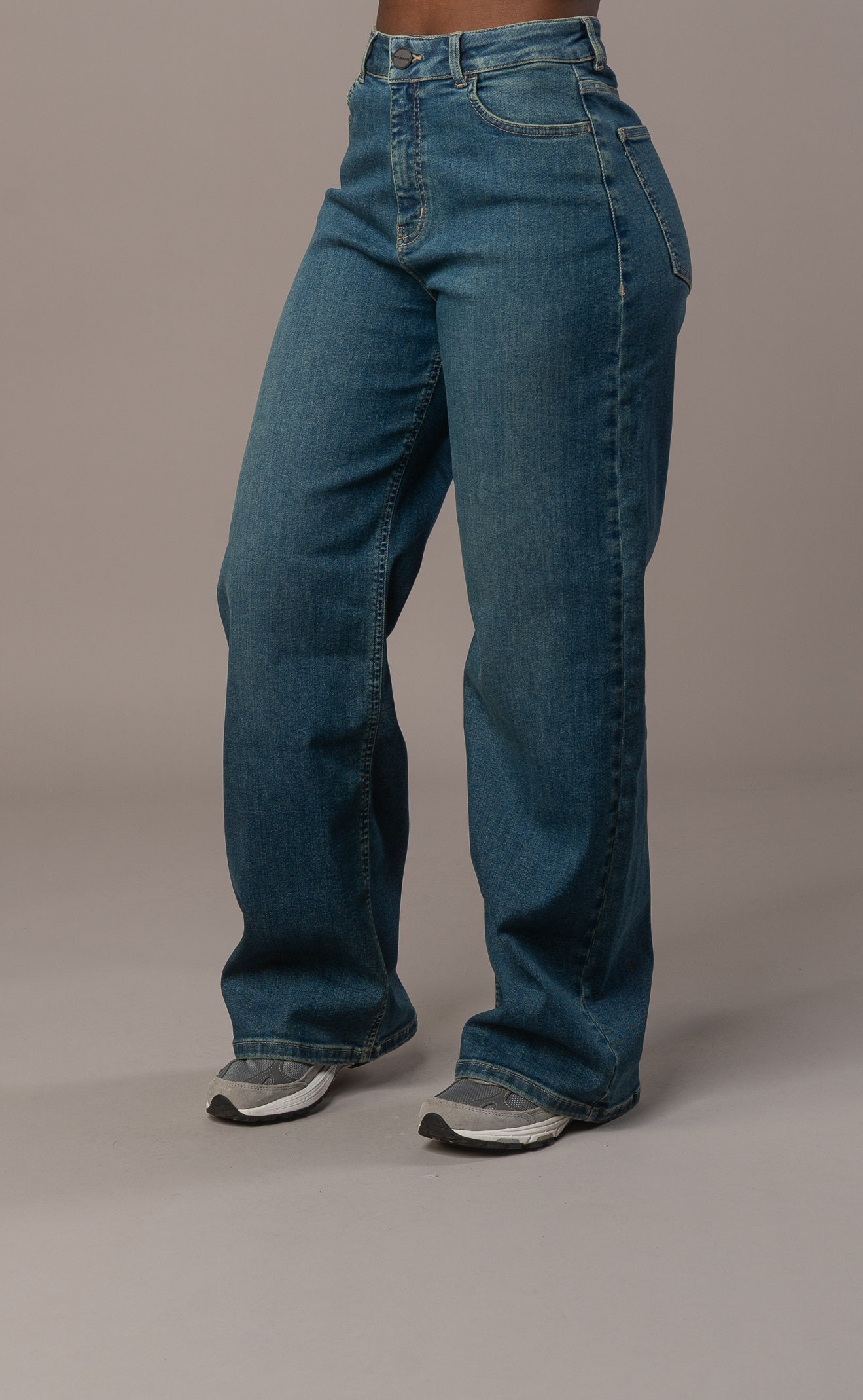 Womens Baggy Fitjeans - Marble Green Baggy FITJEANS