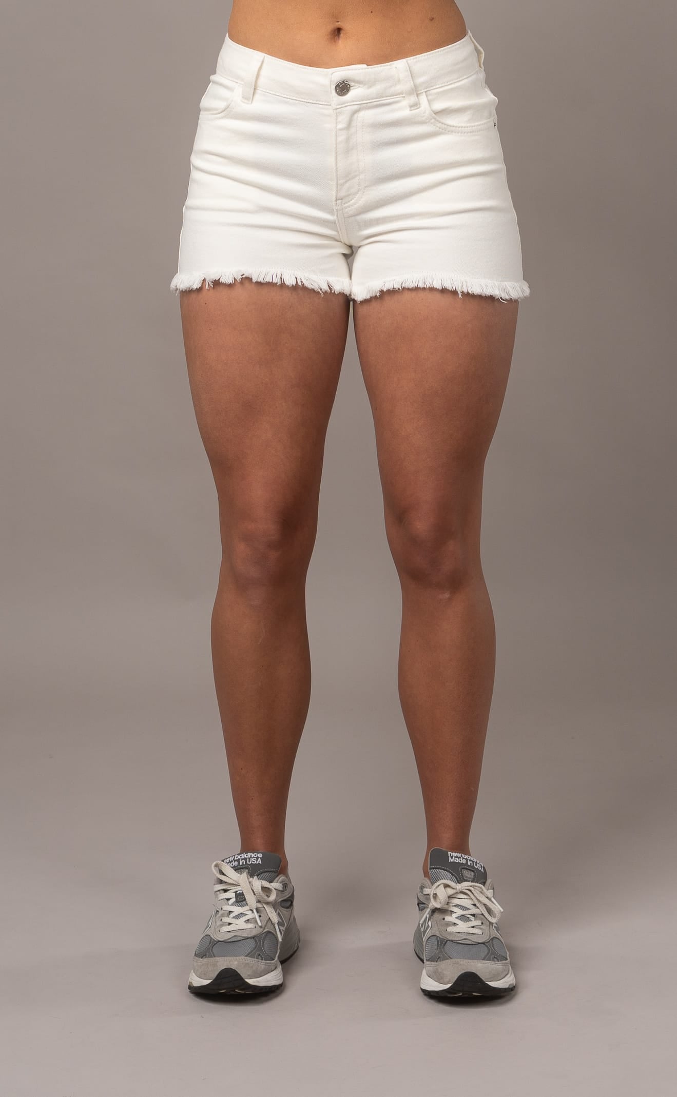 Womens Pastel Fitjeans Shorts - White Shorts FITJEANS