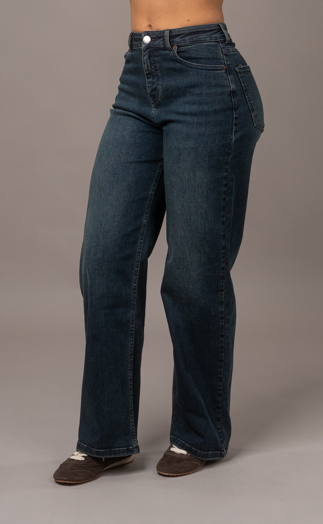 Womens Baggy Fitjeans - Emerald Blue Baggy FITJEANS