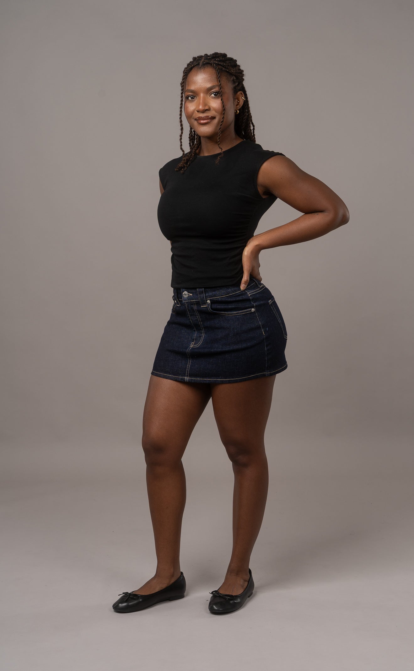 Miniskirt - Dark Blue Skirt FITJEANS