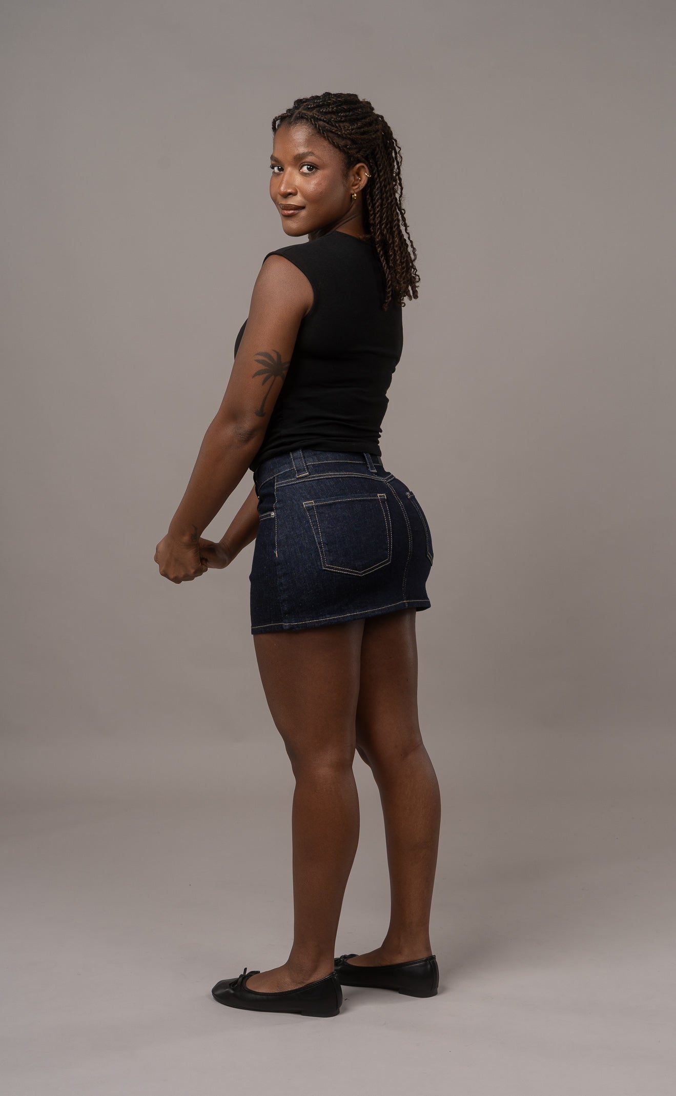 Miniskirt - Dark Blue Skirt FITJEANS