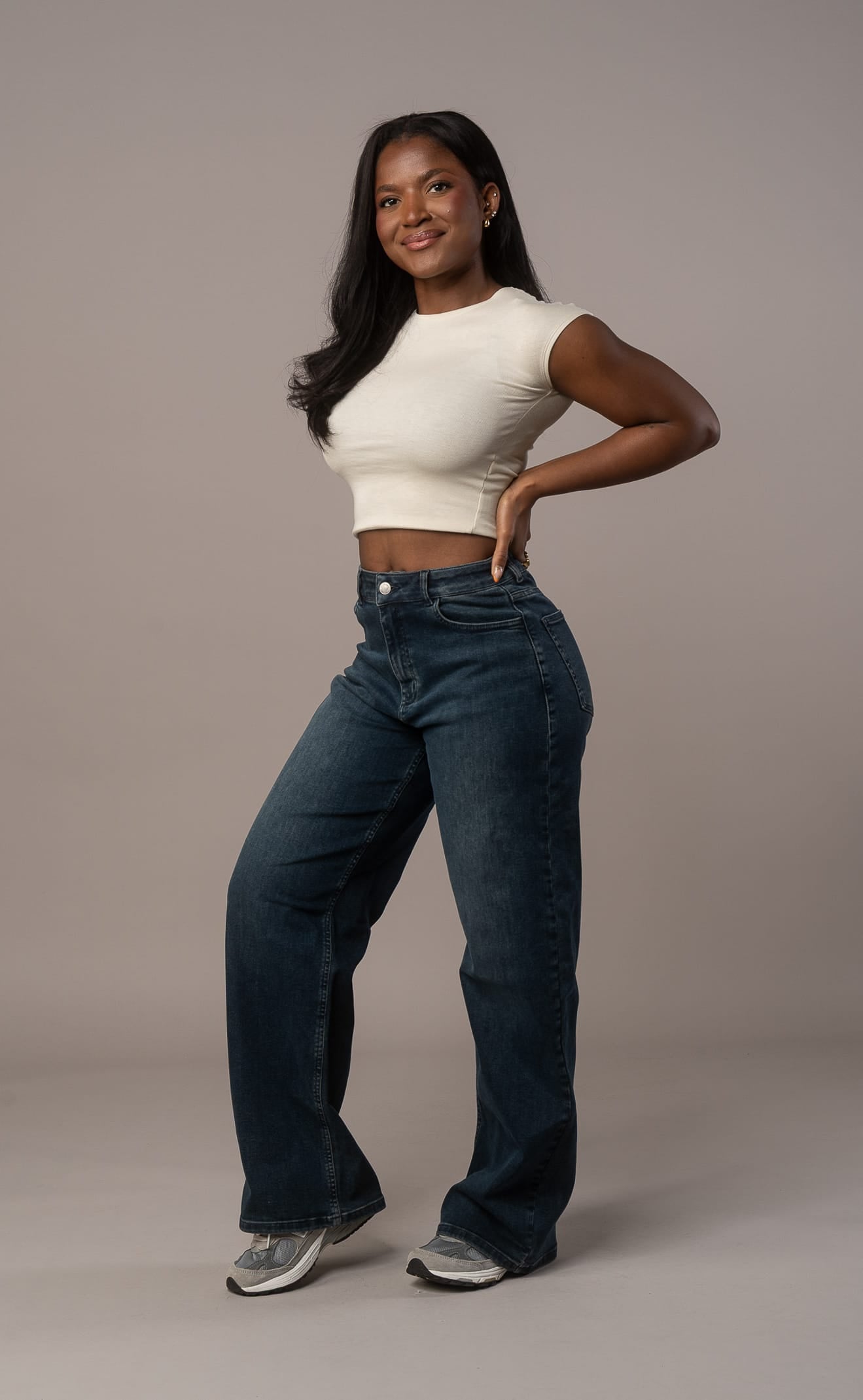 Womens Baggy Fitjeans - Emerald Blue Baggy FITJEANS