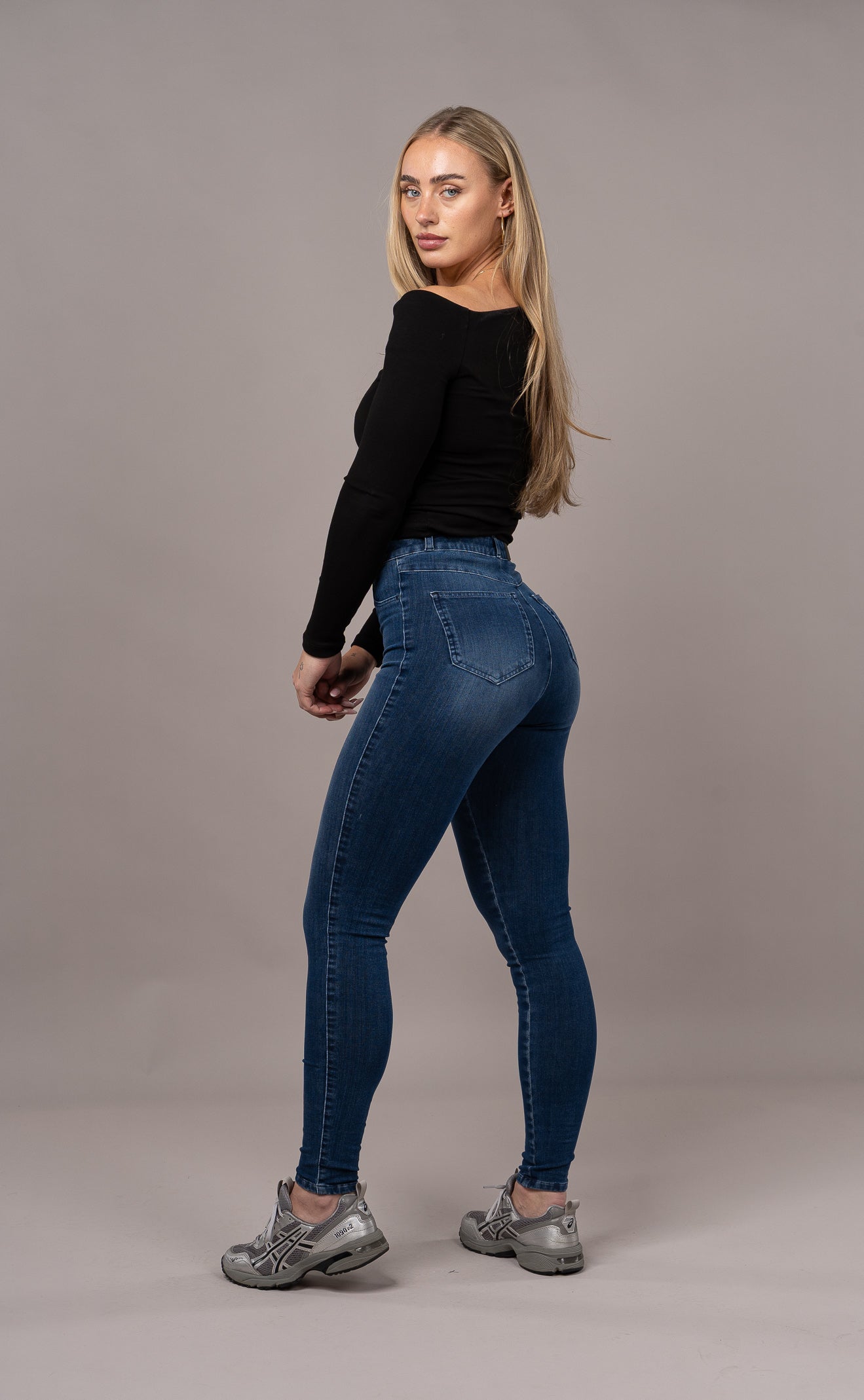 Womens 360 High Waisted Fitjeans - Azure Blue 360 High Waisted FITJEANS