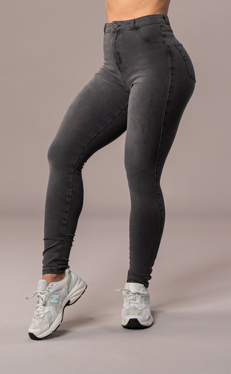 Womens 360 V2 High Waisted Fitjeans - Grey