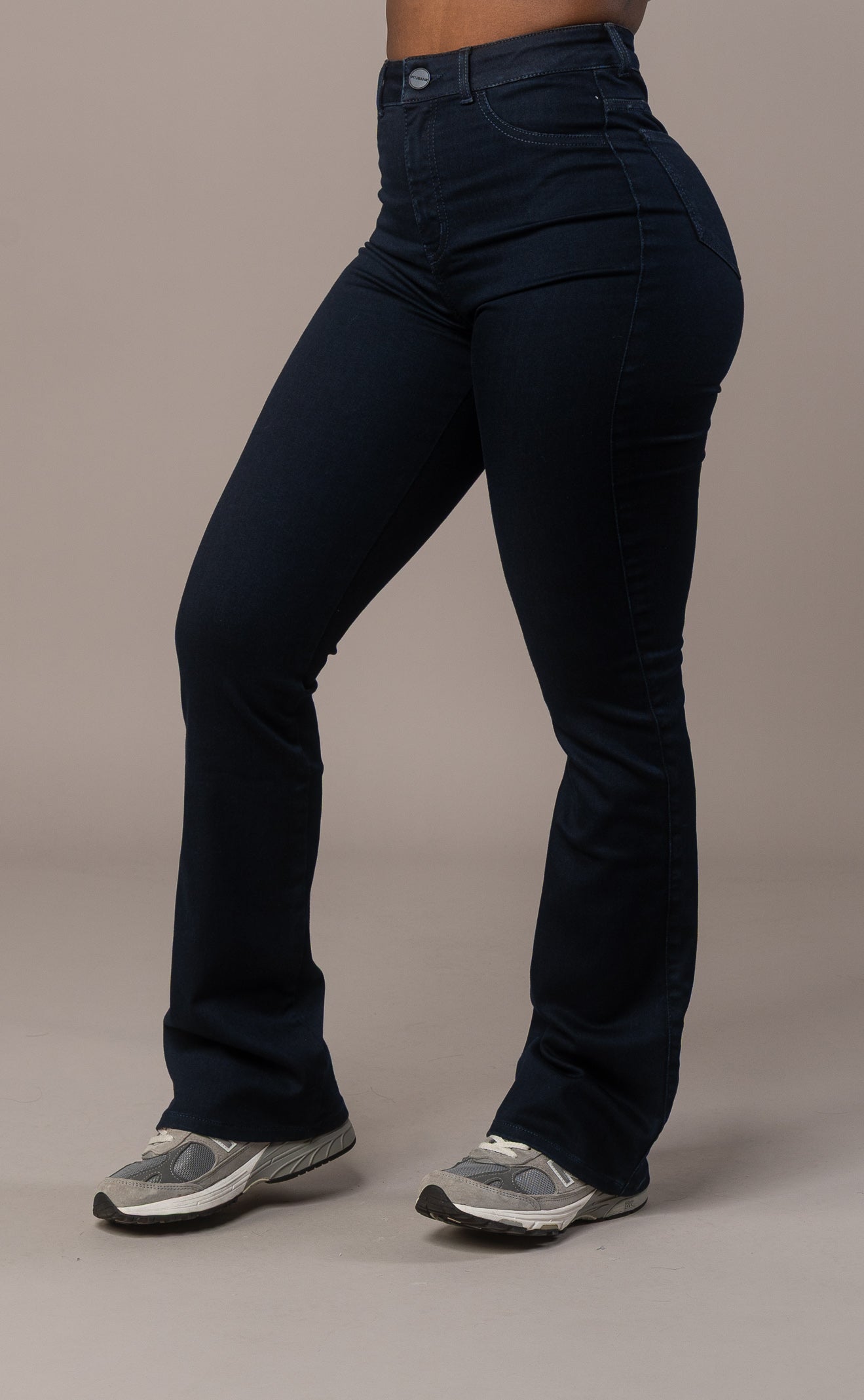Womens Flared Fitjeans - Midnight Blue Flared FITJEANS