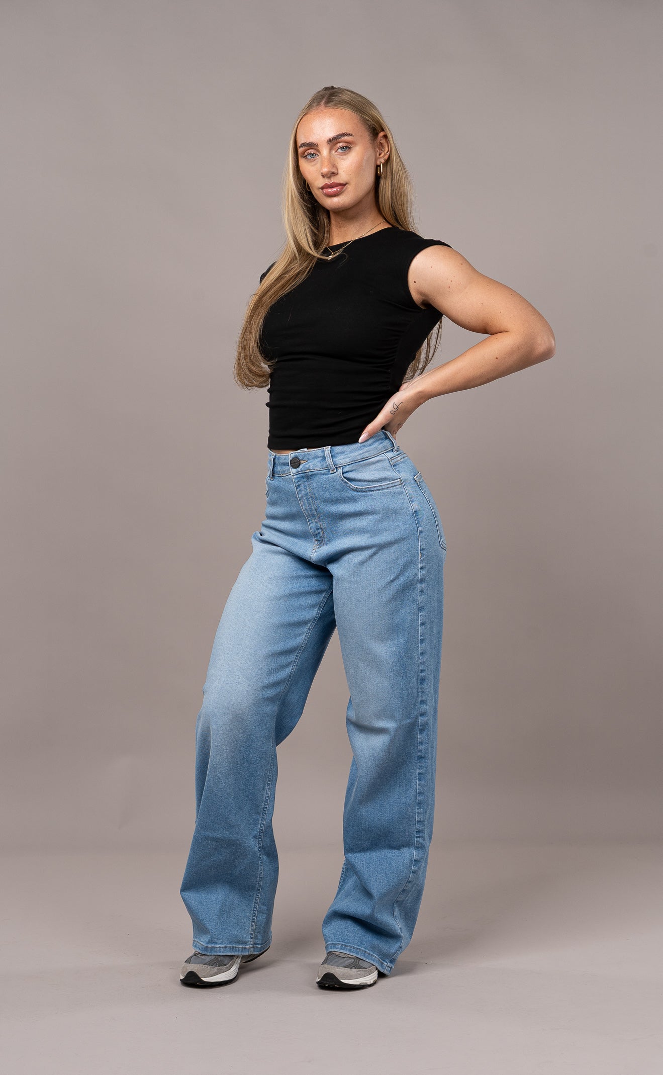 Womens Baggy Fitjeans - Arctic Light Blue Baggy FITJEANS