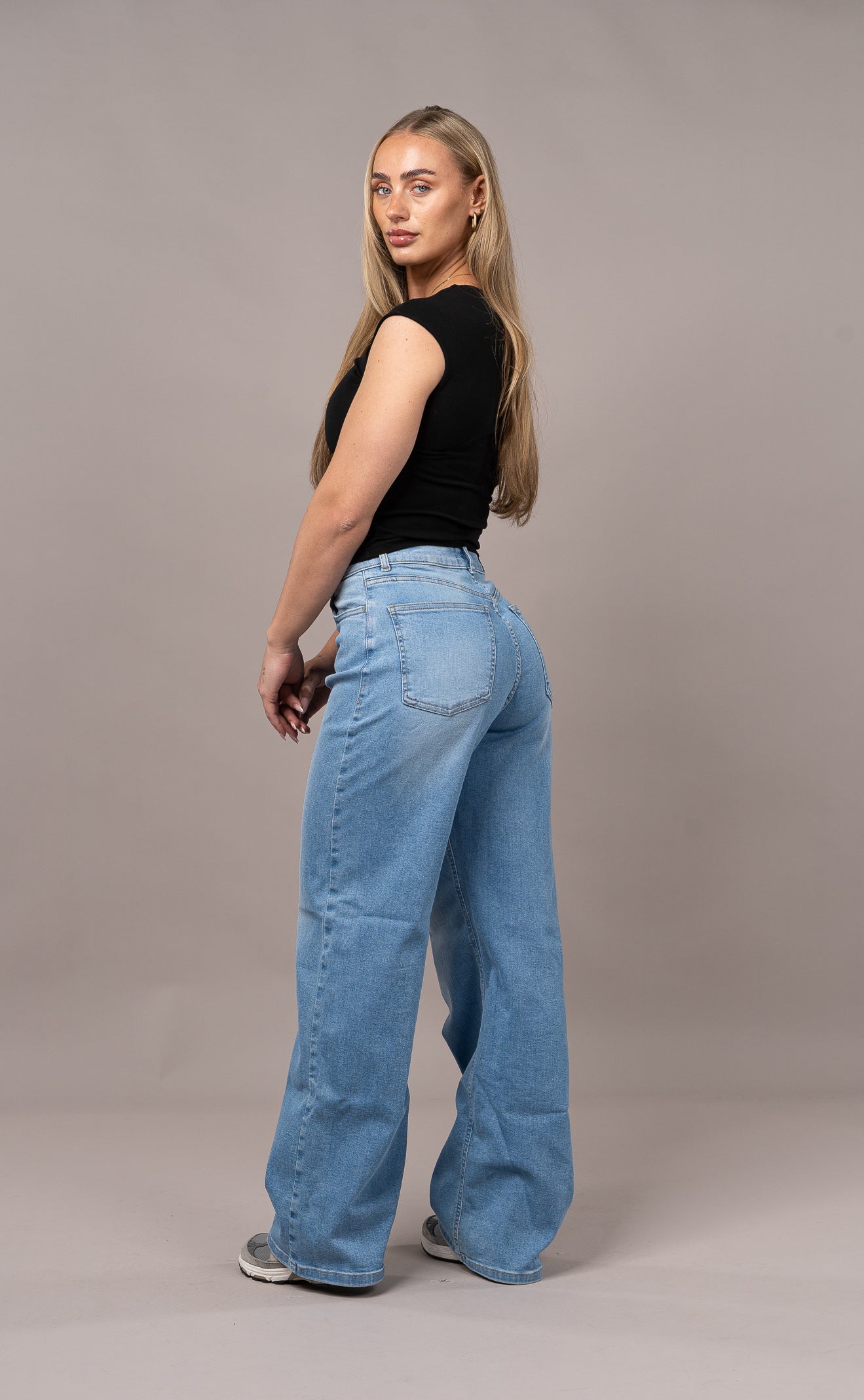 Womens Baggy Fitjeans - Arctic Light Blue Baggy FITJEANS