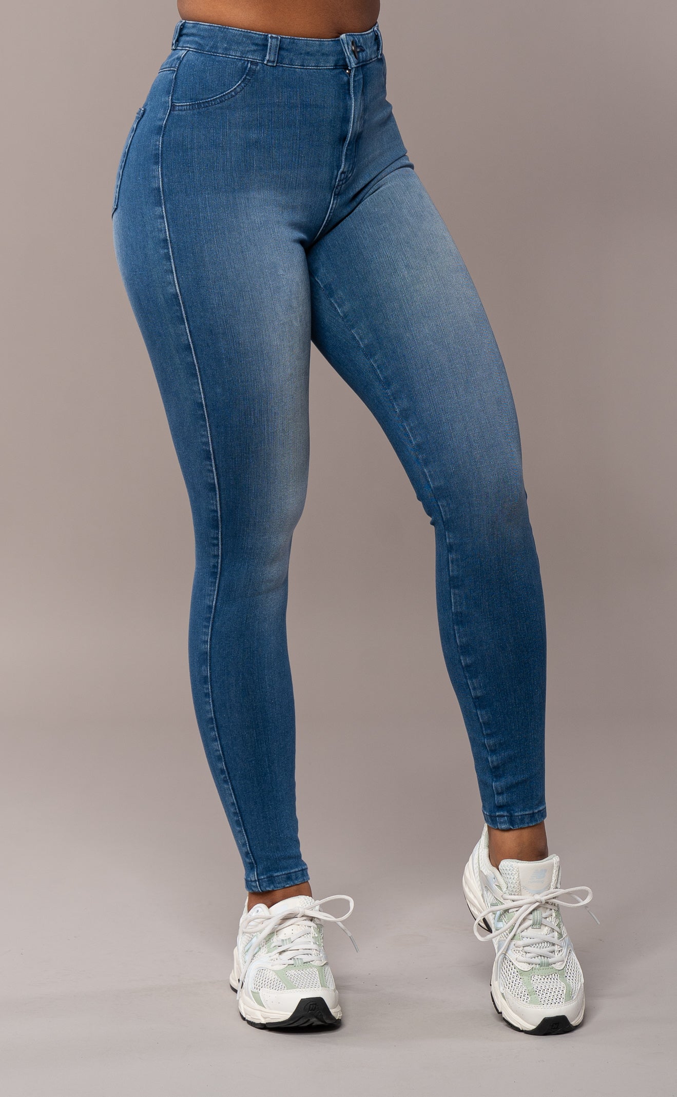 Womens 360 High Waisted Fitjeans - Azure Blue 360 High Waisted FITJEANS