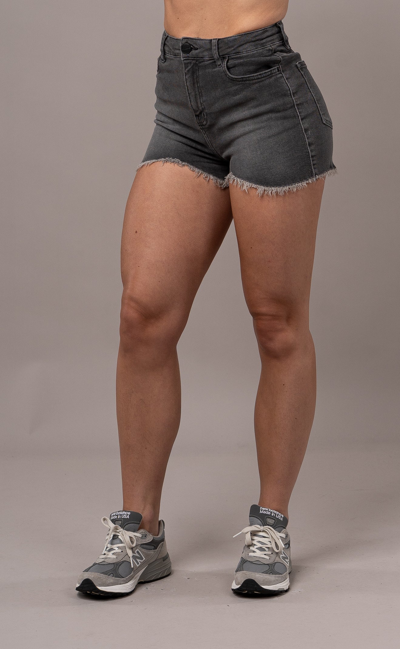 Womens Fitjeans Shorts - Grey Shorts FITJEANS