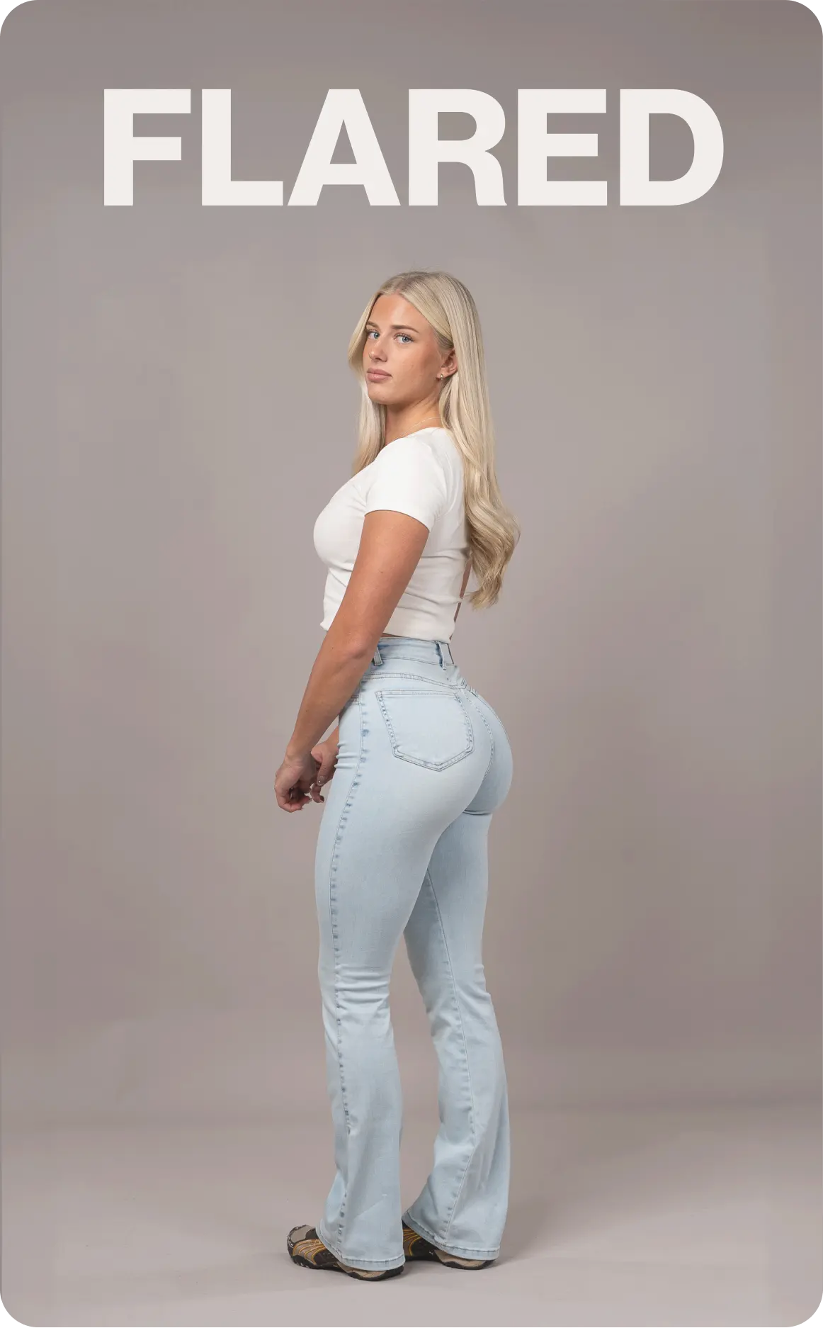 Flared Jeans Women Banner