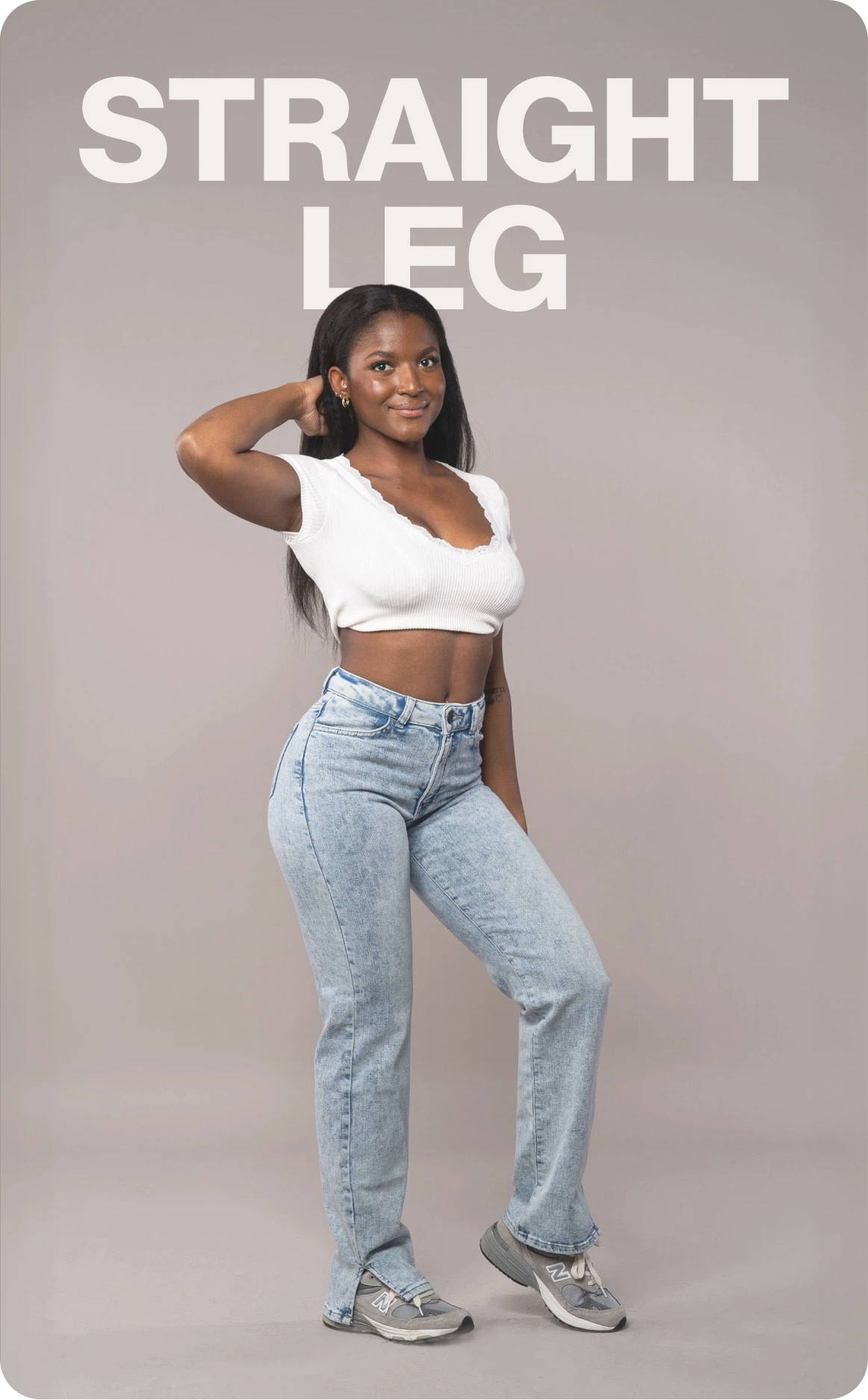 Straight Leg Jeans Women - Banner