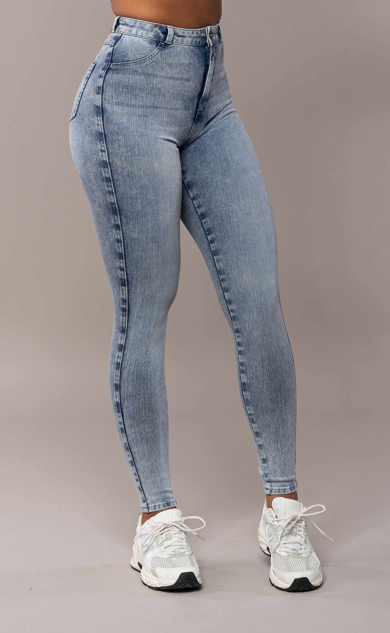 Womens 360 V2 High Waisted Fitjeans - Acid Wash 360 V2 High Waisted FITJEANS