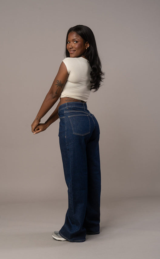 Women’s Dark Blue Baggy Jeans » Get yours now! — free download