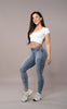 Contour Mid Waisted Fitjeans - Acid Wash