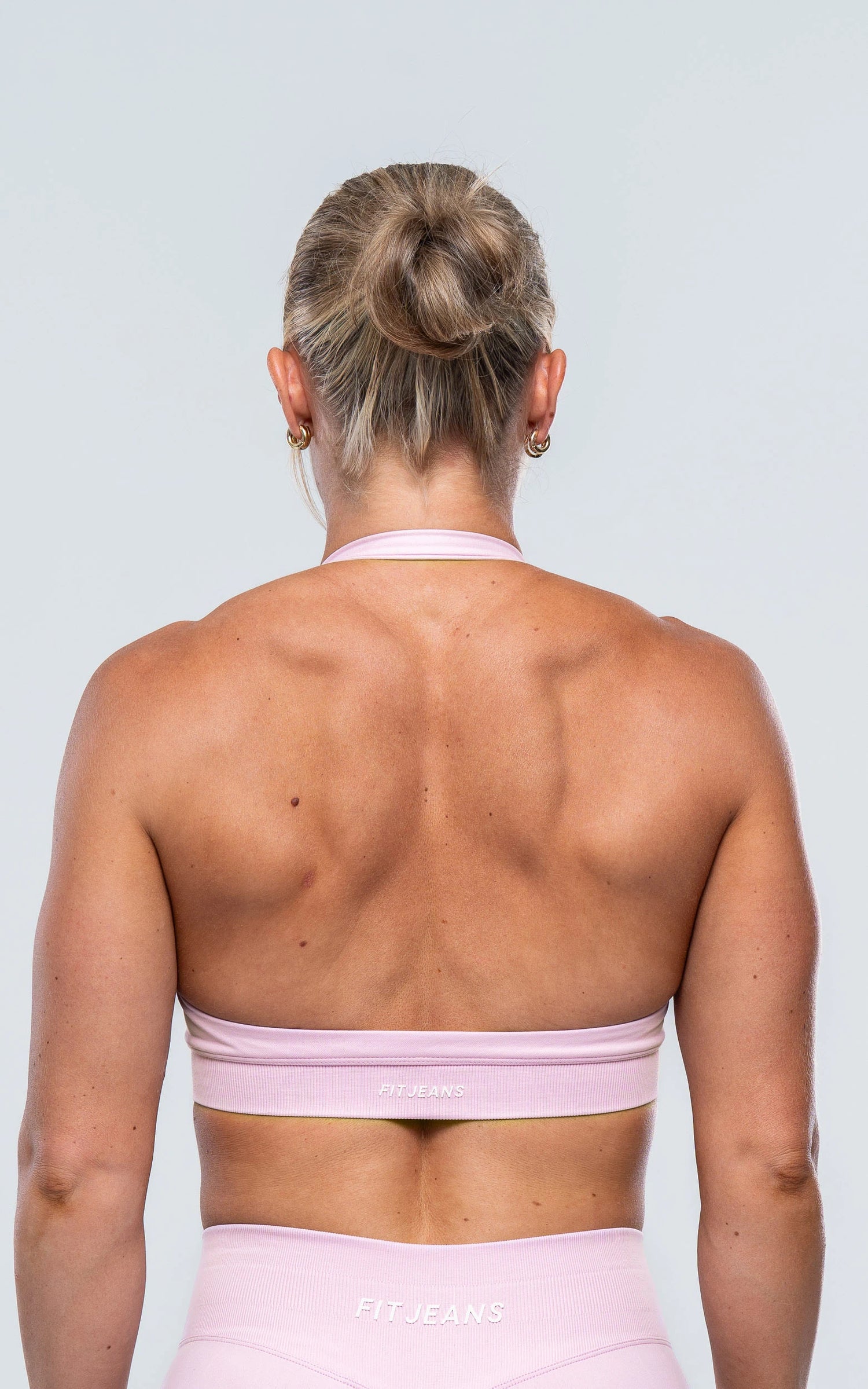 Training Sports Bra - Light Rose Pink Training Sports Bra FITJEANS