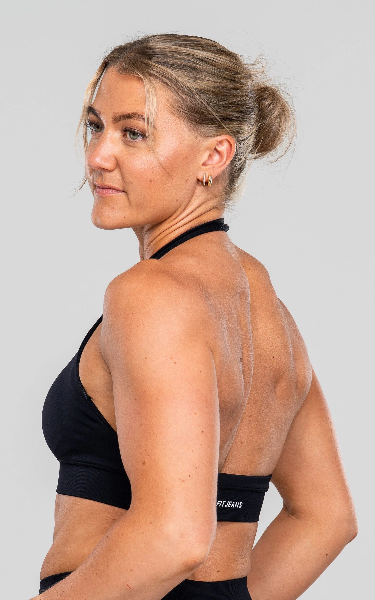 Training Sports Bra - Midnight Black Training Sports Bra FITJEANS