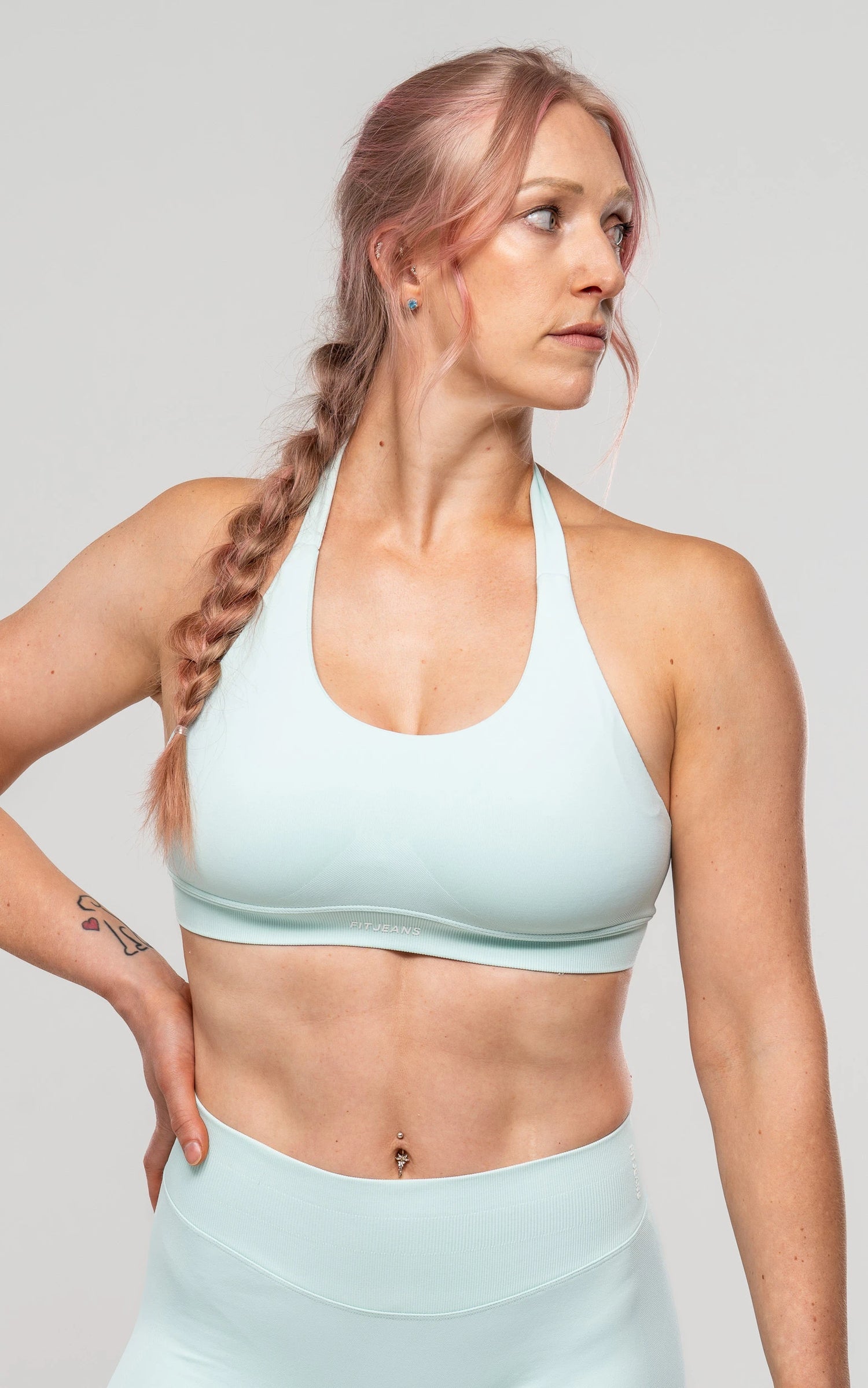 Training Sports Bra - Palm Green Training Sports Bra FITJEANS