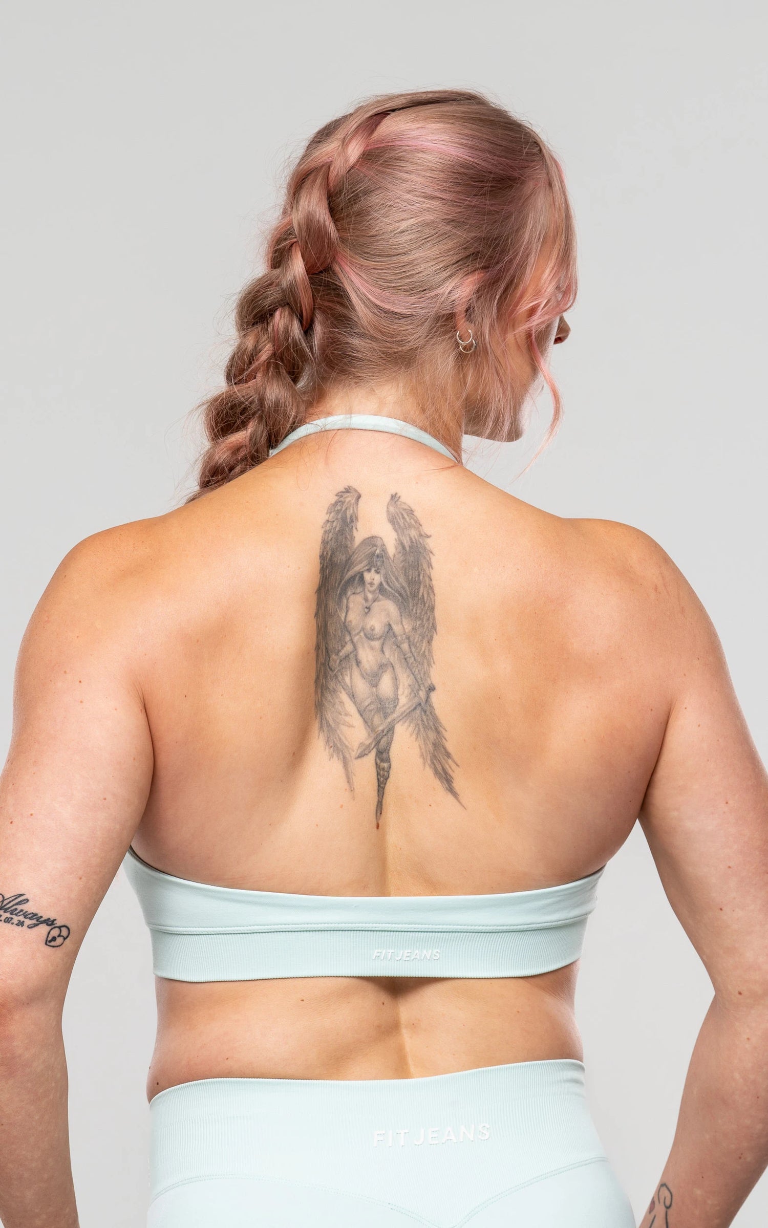 Training Sports Bra - Palm Green Training Sports Bra FITJEANS