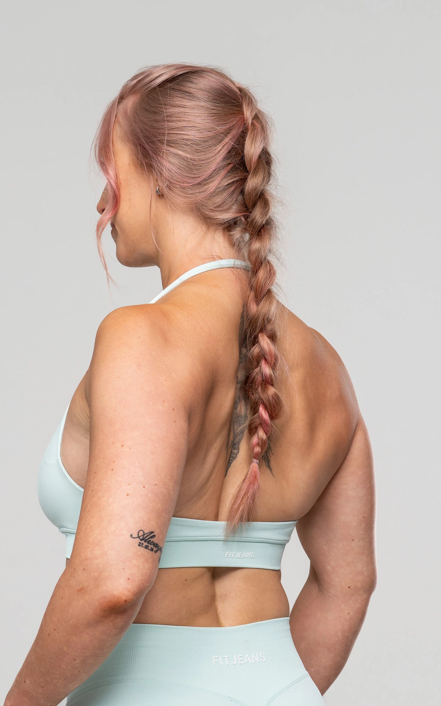Training Sports Bra - Palm Green Training Sports Bra FITJEANS