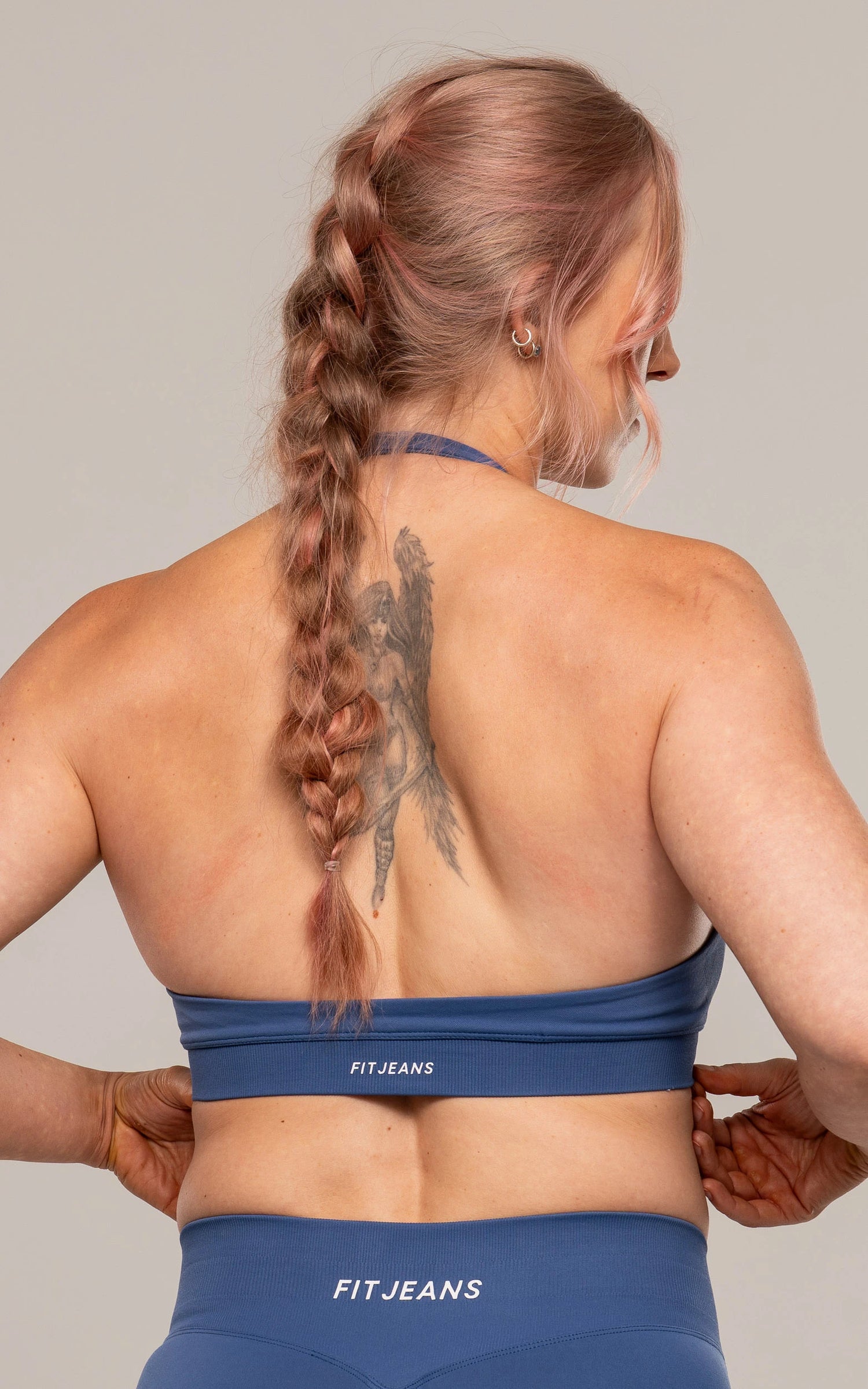 Training Sports Bra - Slate Grey Training Sports Bra FITJEANS