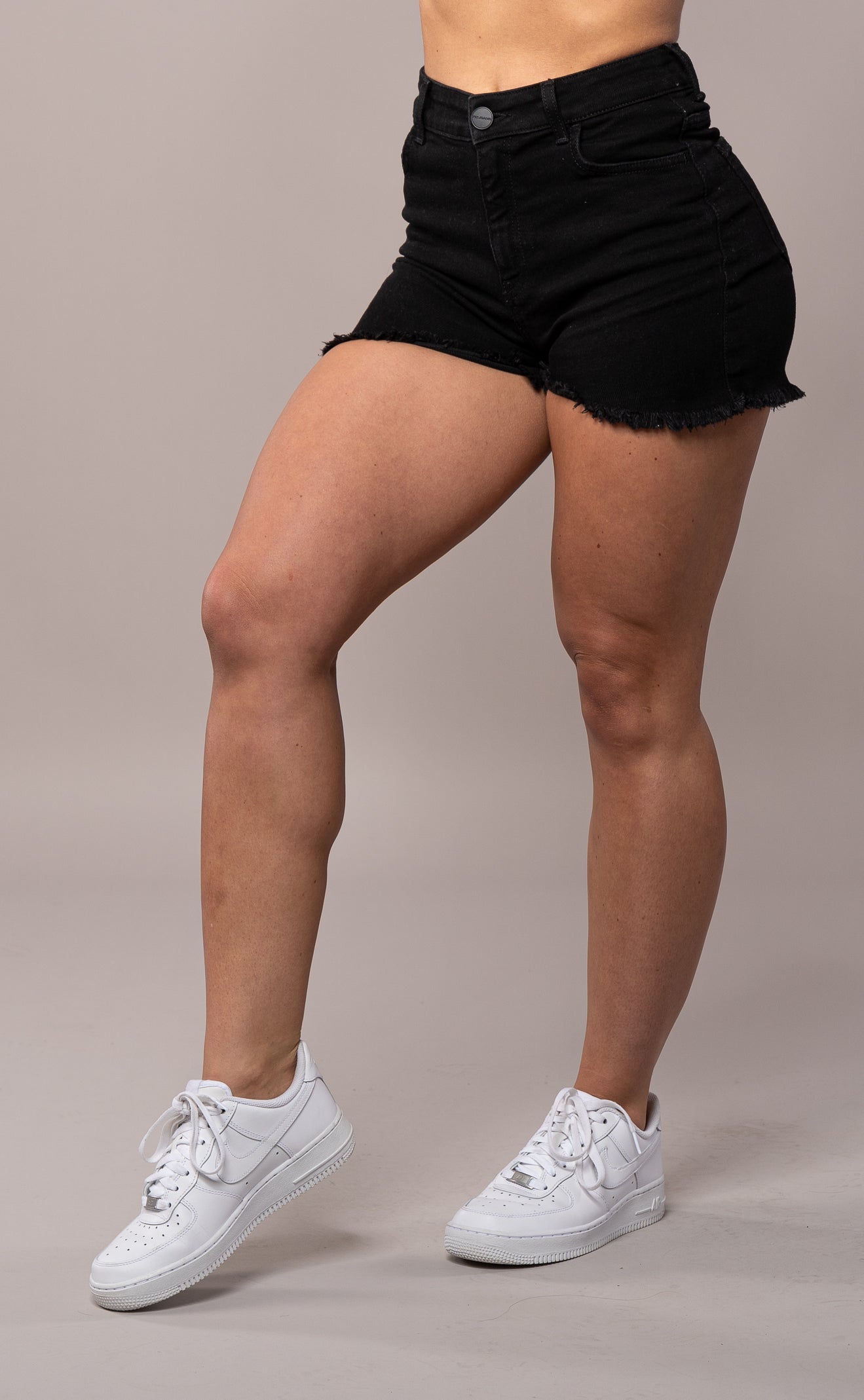Womens Fitjeans Shorts - Black Shorts FITJEANS