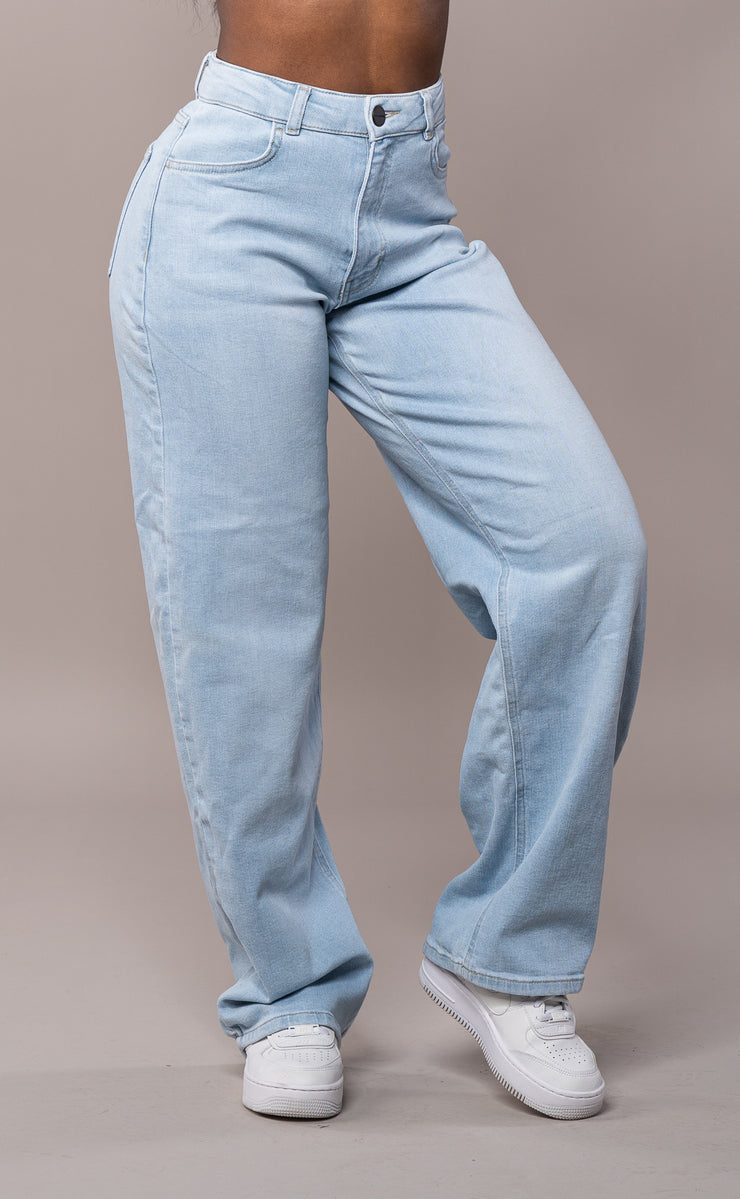 Womens Baggy Fitjeans - Vintage Blue