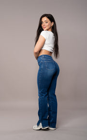 Womens Straight Leg Fitjeans - Sapphire Blue