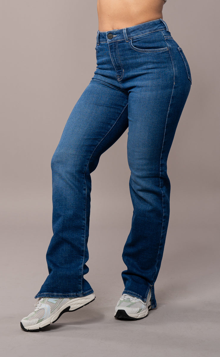 Womens Straight Leg Fitjeans - Sapphire Blue