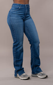 Womens Straight Leg Fitjeans - Azure Blue