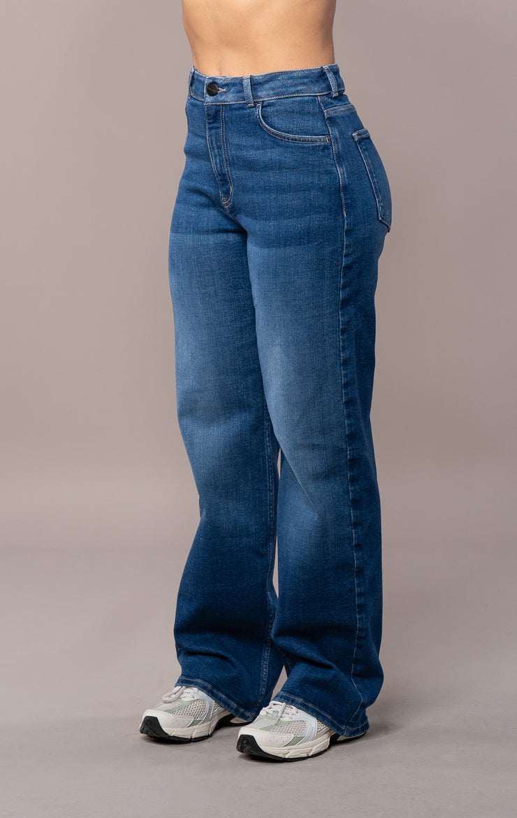 Womens Baggy Fitjeans - Sapphire Blue