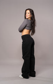 Womens Baggy Fitjeans - Black
