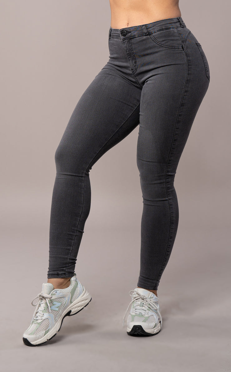 Womens 360 V2 Mid Waisted Fitjeans - Grey