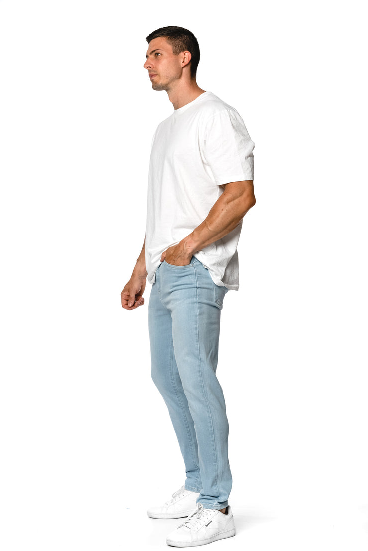 Mens Traditional Athletic Fitjeans - Vintage Blue