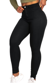 Womens 360 Light High Waisted Fitjeans - Black